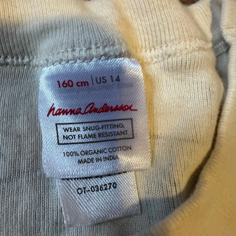 Boys Hanna Andersson Christmas Pajama Set Size 14 Lights